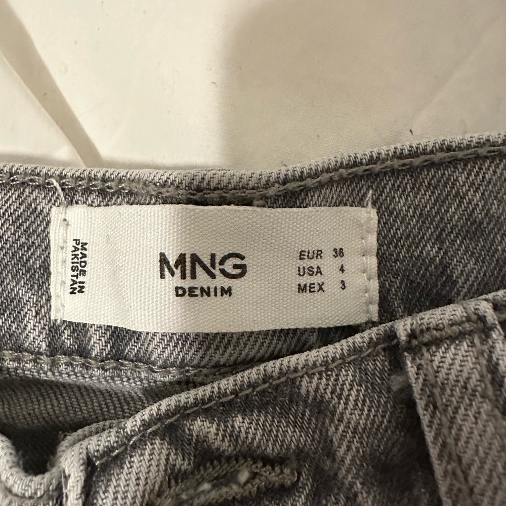 Mango High Rise Gray Jeans - Picture 5 of 7